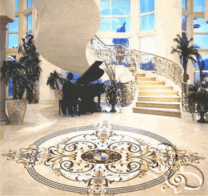 ارضية رخامية رائعة للصالة