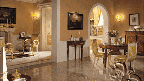 ارضية رائعة من السيراميك للصالة