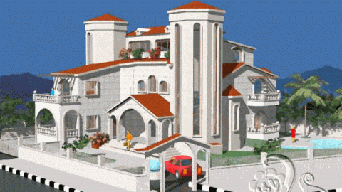 تصميم جميل لفيلا كبيرة