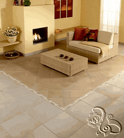 ارضية من السيراميك للصالة