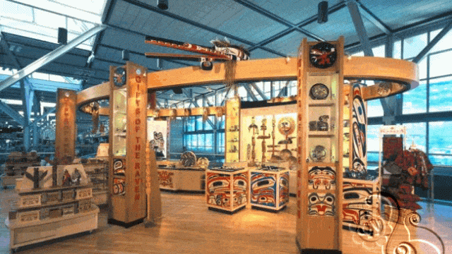 ارضية احد المعارض التجارية من الباركيه