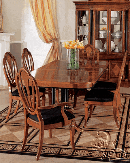 غرفة طعام خشبية