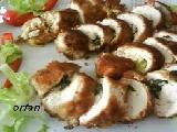 صدور دجاج بالسبانخ والمشروم