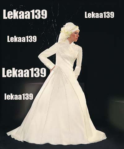 فستان زفاف حجابي 2012