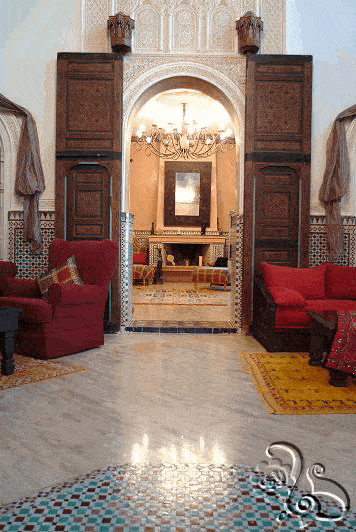 ديكور داخلي مغربي جميل