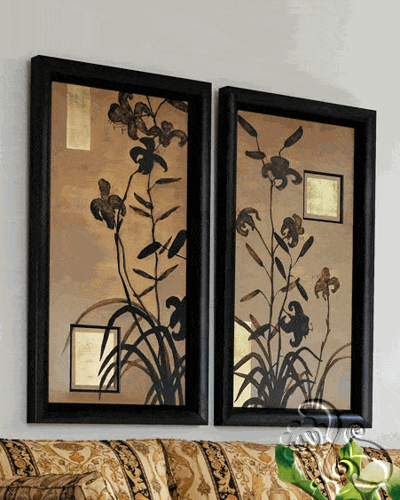 لوحة فنية مزدوجة في الشكل والطابع