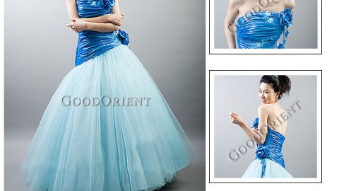 blue evening dresses