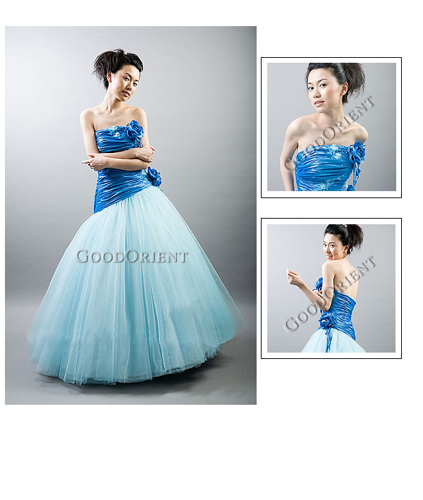 blue evening dresses