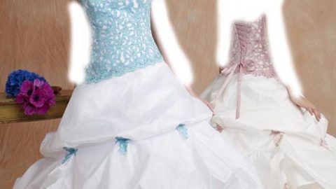 quinceanera dresses blue and white