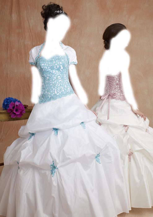 quinceanera dresses blue and white