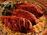 أرز مع دجاج مطهي بالفرن (تاشين إي مورغ)