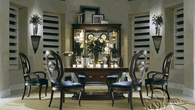 غرفة طعام فاخرة