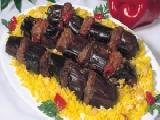 كباب الباذنجان المسحب بالبندورة