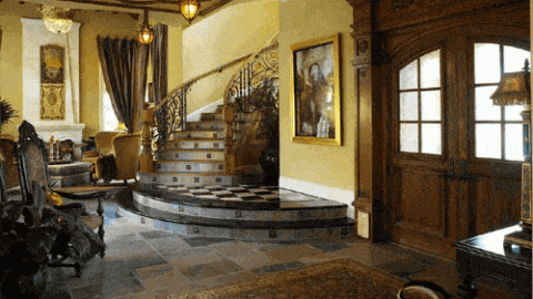 ارضية مدخل _سيراميك داكن