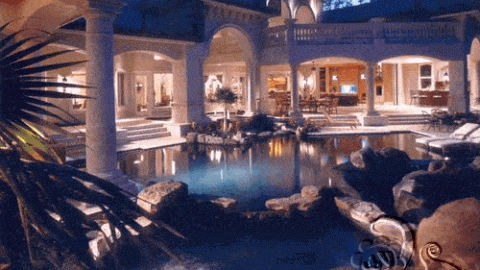 فيلا فخمة مع الجلسة الخارجية على المسبح