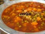 يخنة بازلياء مع الجزر
