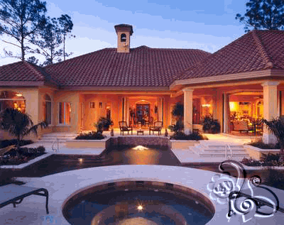 فيلا فخمة مع الجلسة الخارجية على المسبح