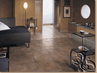 أرضية من السيراميك لغرفة الجلوس