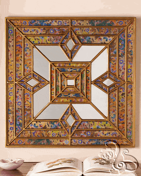 لوحة هندسية مبدعة في التناسق التصميمي واالألوان