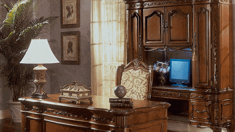 مكتب خشبي فخم