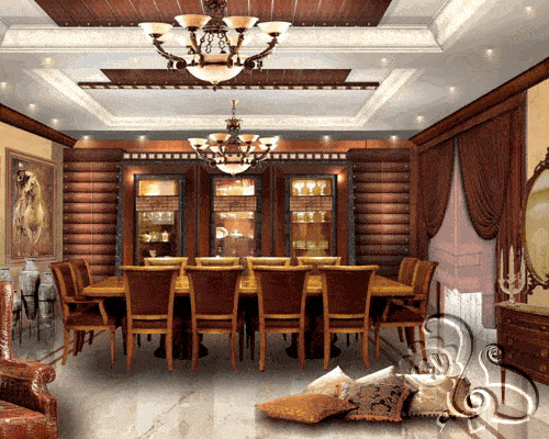 تصميم جميل لغرفة طعام