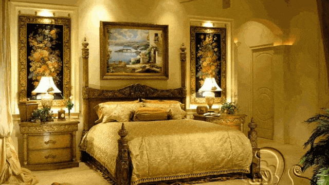 غرفة نوم فاخرة