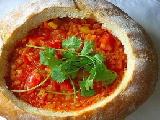 حساء الطماطم المشوية بالثوم