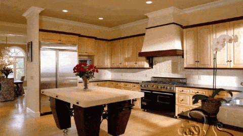 ارضية الباركيه الخشبي للمطبخ