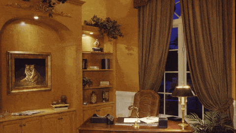 ديكور لغرفة مكتب من الخشب