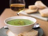 حساء البازيلاء الخضراء