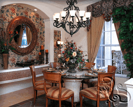 غرفة طعام بسيطة