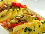 سلطة بطاطا وباذنجان مشوي