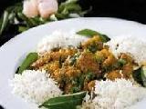 سمك بصلصة الكاري