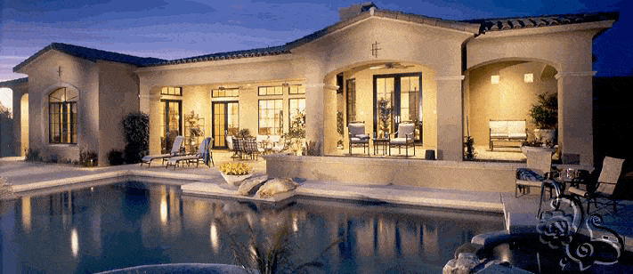 تصميم فيلا مع حوض السباحة