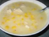 شوربة الذرة المهروسة بالدجاج