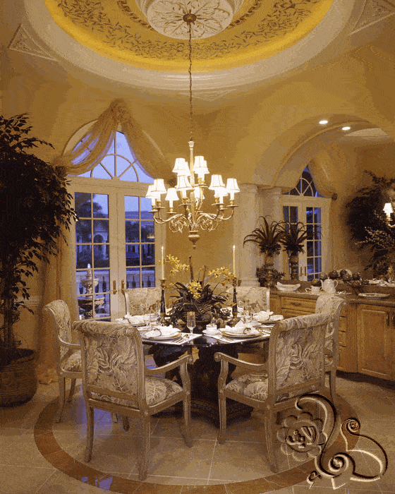 غرفة طعام فاخرة