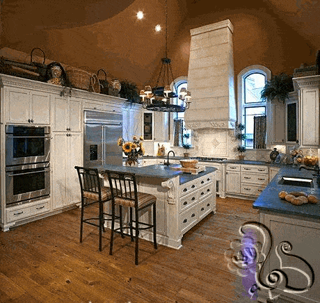 ارضية الباركيه الخشبي في المطبخ