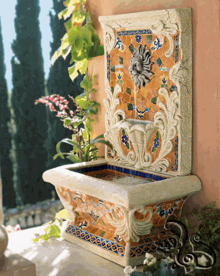 نافورة جدارية خارجية