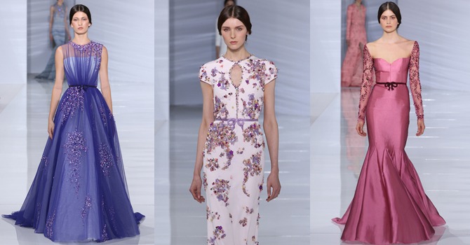 فساتين جورج حبيقة شتاء 2016 لإحتساء شاي الخامسة