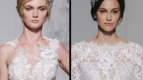تسريحات شعر بسيطة مزينة بقبعة جانبية رائعة لعروس خريف 2016 من pronovias