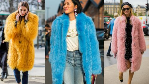 موضة الشارع تُلهمكِ بأجمل تنسيقات الفرو الملون لشتاء 2018