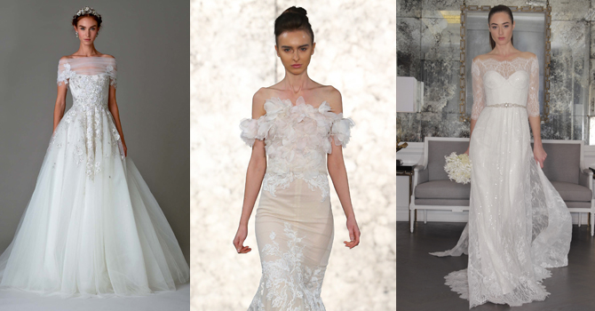 عروس العيد: اختاري فستان الزفاف ذو الأكتاف العارية الأكثر رواجاً الأن