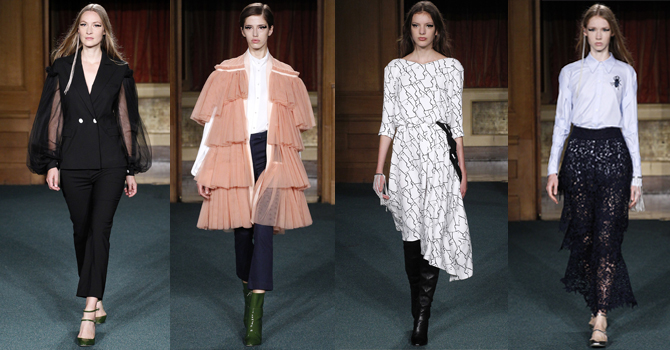 أزياء عثمان لأنوثة ناضجة بأسبوع لندن للموضة ربيع 2017