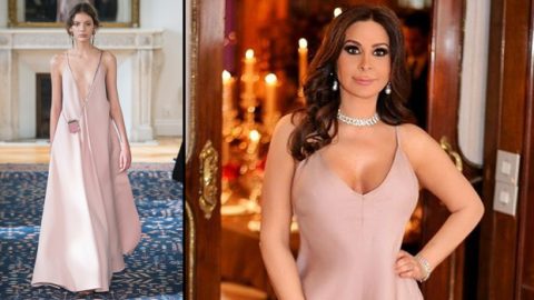 كيف غيرت إليسا تصميم فستان فالنتينو بحفل بولغاري؟