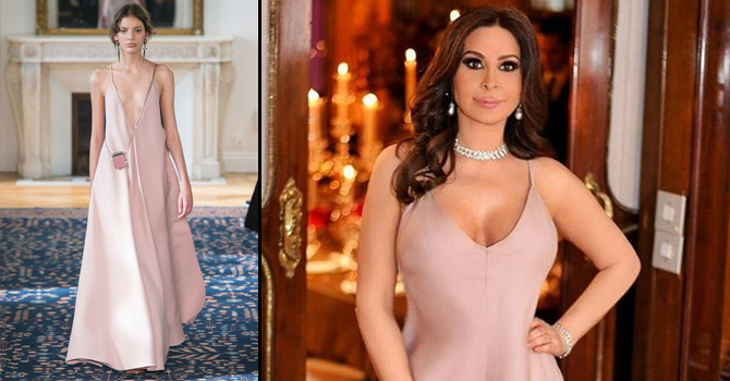 كيف غيرت إليسا تصميم فستان فالنتينو بحفل بولغاري؟