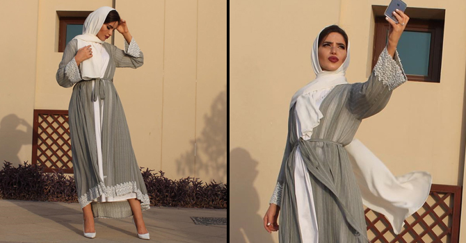 الفاشينيستا الإماراتية فاطمة حسام الأكثر جاذبية بالعباءة