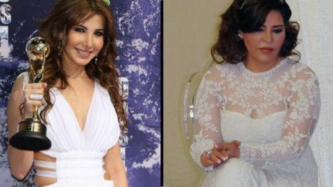 نانسي عجرم تتحدي أحلام بالفستان الأبيض