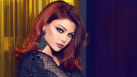 هيفاء وهبي تتخلى عن الشعر الأحمر بلون آخر