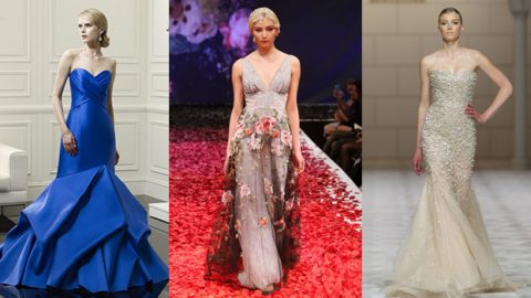 اكتشفي أغرب وأجمل الفساتين الزفاف الملونة لربيع 2015