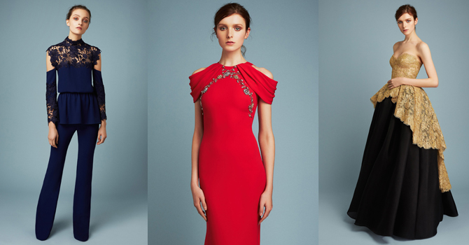 أزياء السهرة من ريم عكرا ما قبل خريف 2017 بلمسات عصر الباروك